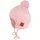 Maximo Bommelmütze weiche Wollmischung, Bommel, Bindeband, gefüttert rosa,
