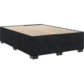 vidaXL Boxspringbett 140 x 200 cm Schwarz