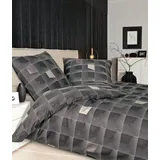 JANINE Mako-Satin-Bettwäsche J. D. 155x220 + 80x80 cm atmosphäre-Taupe-Mauve