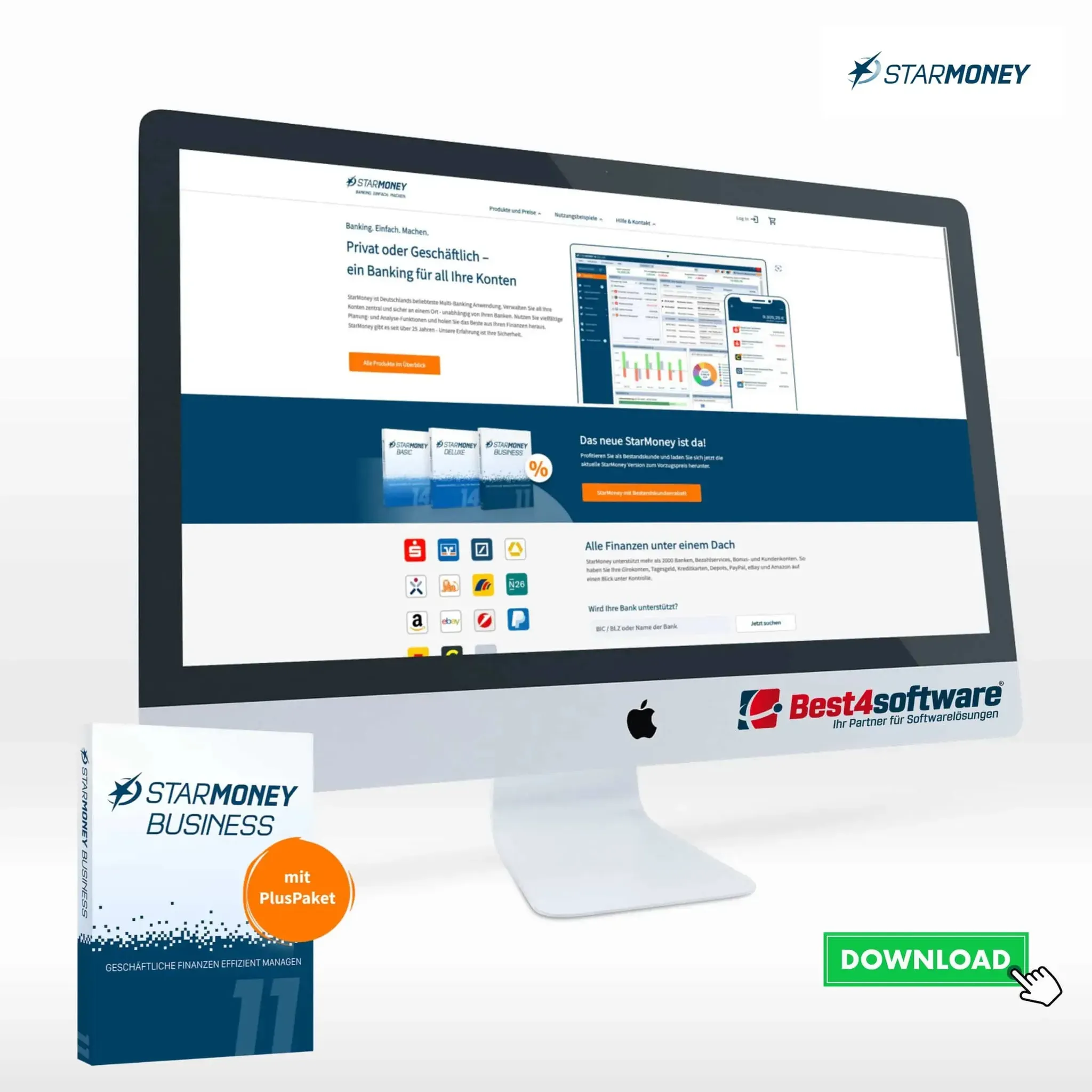 StarMoney 11 Business PLUS Jahreslizenz inkl. Premiumsupport