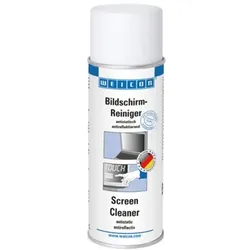 Bildschirmreiniger | antistatischer und antireflektierender Reiniger | 200 ml | weiß