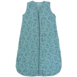 Sterntaler Baby Unisex Schlafsack Baby Schlafsack Musselin 90cm Eisbär Elia - Schlupfsack Baby, Pucksack Baby - dunkeltürkis, 90cm