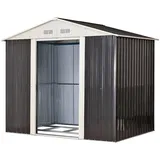 Metall Garten Gerätehaus Geräteschuppen Gartenhaus Schuppen Leeds anthrazit