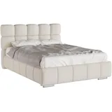 panda möbel gmbh Polsterbett BLISS Luxus-Bett mit Lattenrost Wahl federkernmatraze, kokosmatratze, (Stabile Rahmenkonstruktion Metallrahmen), Ein Luxusbett in jeder Größe 140x200cm 160x200 cm 180x200cm beige 140 cm