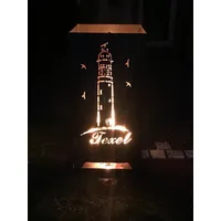 Feuerkorb Leuchtturm Eierland Texel 100 cm Feuertonne inkl. Aschewanne