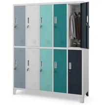 Jan Nowak BERLIN Umkleideschrank 172x136x45cm Mehrfarbig