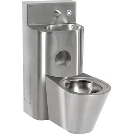 KWC AR Sanitärkombination, HEAVY DUTY, Edst., W.Mont., SPK, elektr., WC mittig