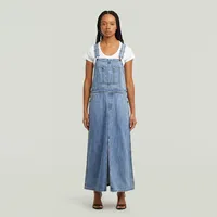 G-Star Skater Maxi Dungaree Kleid Blau L