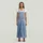 G-Star Skater Maxi Dungaree Kleid Blau L
