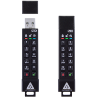 Apricorn Aegis Secure Key 3NX 16 GB USB A, USB 3.1), USB Stick, Schwarz
