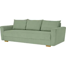 Home Affaire 3-Sitzer HOME AFFAIRE "MAGHERA 230 cm - OTTO. Verlässliche Qualität.", grün, B:230cm H:79cm T:92,5cm, 100% Polyester, Sofas, Schlafsofa, Bettkasten, pflegeleicht