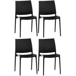 CLP 4er Set Stühle Maya schwarz