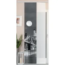 Gardinenbox Schiebegardine Klettband 45 x 245 cm Unifarben 2 St.