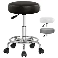 CASARIA Rollhocker schwarz/silber