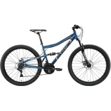Bikestar Mountainbike, 21 Gang Shimano RD-TY300 Schaltwerk, Kettenschaltung blau 43 cm