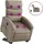 vidaXL Massagesessel mit Aufstehhilfe Elektrisch Kunstleder 92 x 99,5 x 0 cm Braun