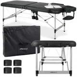 Habys Massageliege Nadia Mobile Kosmetikliege Tattooliege Massagetisch Tragbar 70 cm schwarz