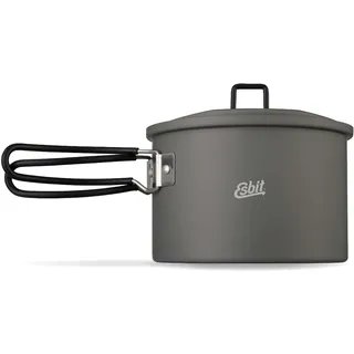Esbit Kochtopf 1600 ml - Camping Topf aus hartanodisiertem Aluminium - inkl. Deckel mit praktischer Aufhängung