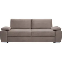 3-Sitzer EXXPO - SOFA FASHION "SOLSBURY, bequem und komfortabel, Sofa, Schlafsofa", braun (cappuccino), B:258cm H:100cm T:105cm, Sofas, inkl. Federkern-Polsterung, Bettfunktion und Stauraum, in Cord