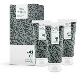 Australian Bodycare Drei Produkte gegen Pickel, unreine Haut und Mitesser am Rücken Po Körperpflege 600 ml Unisex