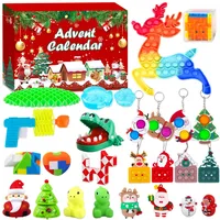 Adventskalender 2024 kinder Fidget Toys,24 Tage Weihnachten Adventskalender Countdown Überraschungen Geschenke mit Antistress Spielzeug für Jungen Mädchen Teens