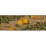 Wash+Dry Wash & Dry Fußmatte Le Citron 60 x 180 cm Polyamid Beige