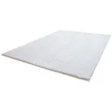 Steffensmeier Hochflor Teppich Glossy | Shaggy Langflor Teppich Wohnzimmer, Schlafzimmer, Creme, Größe: 66x130 cm