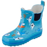 Beck Jungen Little Sharks Gummistiefel, Blau, 27 EU