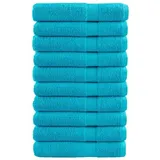 vidaXL Premium-Handtücher SOLUND 10 Stk. Türkis 100x200 cm 600 g/m2