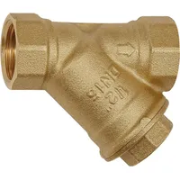Riegler Schmutzfänger, Messing blank, G 3/4, DN 20, MW
