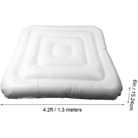 ej.life Aufblasbare Whirlpool-Abdeckung weiß 1,2 m