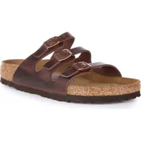 Birkenstock Florida Drei Riemen Geölte Leder Sandale Dunkelbraun – 7,5 UK - 41 EU - 10/10,5F - 8/8,5M US / Havanna - 41