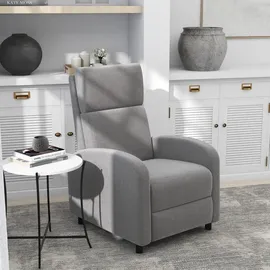 Homcom Relaxsessel mit Liegefunktion gepolstert Sessel, Relaxsessel