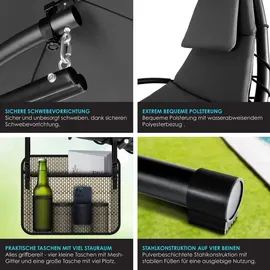 Kesser Schwebeliege 194 x 100 x 200 cm Grau