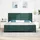 vidaXL Boxspringbett 200 x 200 cm Dunkelgrün