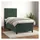 vidaXL Boxspringbett 100 x 200 cm Dunkelgrün