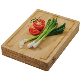 CHEF CUISINE Schneidebrett XXL Bambus 1  cm braun