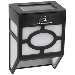 Maclean LED Solarleuchte MCE171, 2 Stk. Solar LED Gartenleuchte schwarz