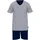 Tom Tailor Pyjama nachtblau / dunkelgrau M