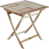 Gravidus Klapptisch 70 x 70 x 75 cm Teak