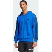 adidas Essentials 3-Streifen French Terry Kapuzenjacke schwarz|blau S