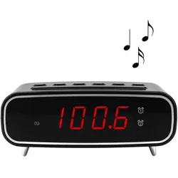 soundmaster UR111SW Radiowecker schwarz