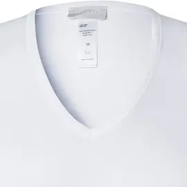 Hanro V-Shirt 1/2 Arm Cotton Pure Unterhemd, V-Ausschnitt, Kurzarm, für Herren, weiß XL