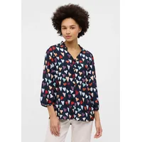 Eterna Hemdbluse Loose FIT 3/4 Navy/Mehrfarbig 40_D_3/4 - 40