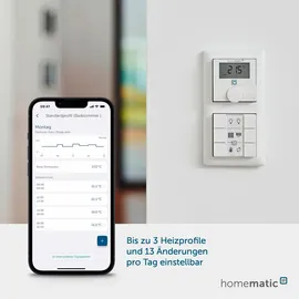 eQ-3 Homematic IP Wandthermostat mit Luftfeuchtigkeitssensor Weiß