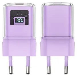 ACEFAST A53 Pd 30W Gan USB-C-Ladegerät mit Anzeige – Lila