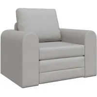 vidaXL Schlafcouch Stoff 2-Sitzer Grau