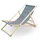 BITUXX Liegestuhl Sonnenliege Gartenliege Holzliege Strandliegestuhl Holz Klappbar (anthrazit)