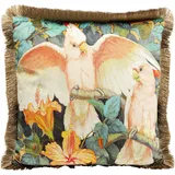 Kare Kissenbezug Parrots Life 45 x 45 cm Rot