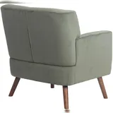 deluke Loungesessel MUSCAT Cord 72 x 80 x 74 cm Grün